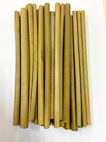 Load image into Gallery viewer, 6-10 MM Length 10 inch. Green  Grass Bamboo Straws Pack Of 100
