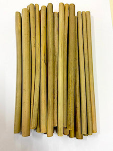 6-10 MM Length 10 inch. Green  Grass Bamboo Straws Pack Of 100